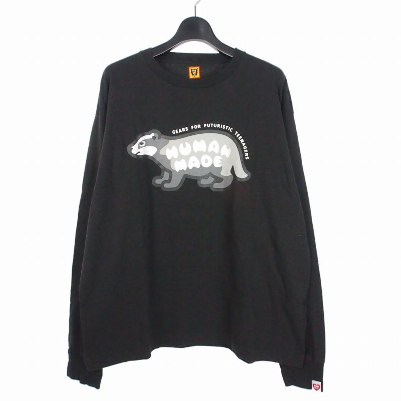 ヒューマンメイド HUMAN MADE Graphic L/S T-Shirt #2 グラフィック ロングスリーブ ロンT Tシャツ カットソー 長袖 XL ブラック 黒 HM26CS005