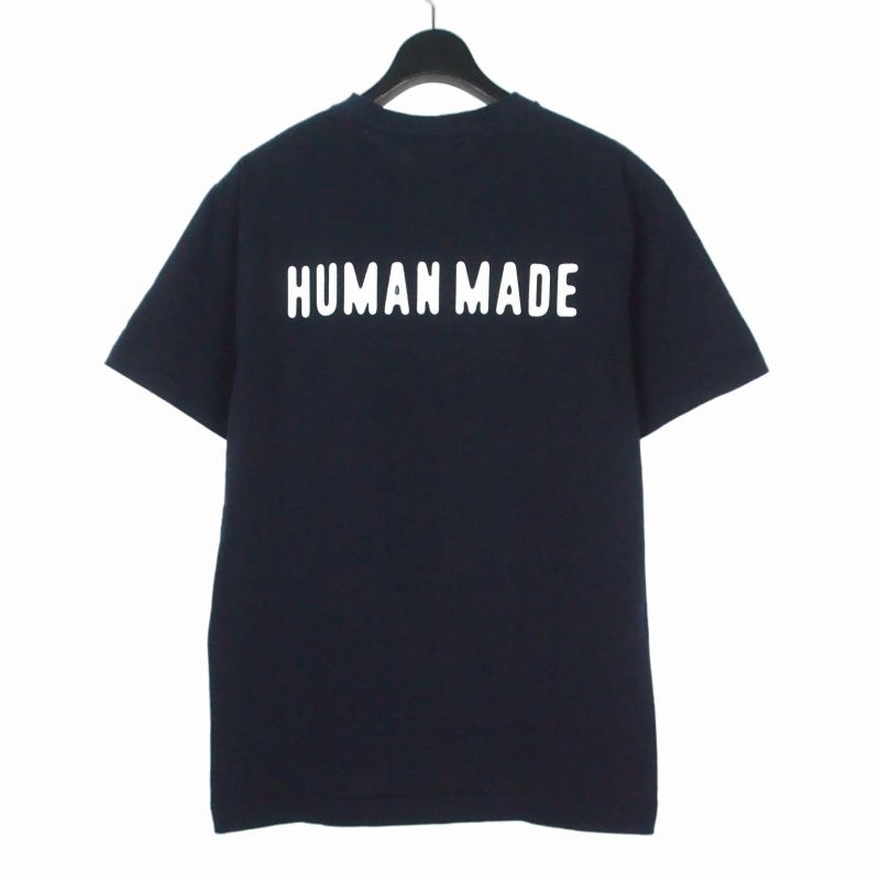 ヒューマンメイド HUMAN MADE Heart Logo T-Shirt ハートロゴ Tシャツ カットソー 半袖 L ネイビー 紺 HM30CS047