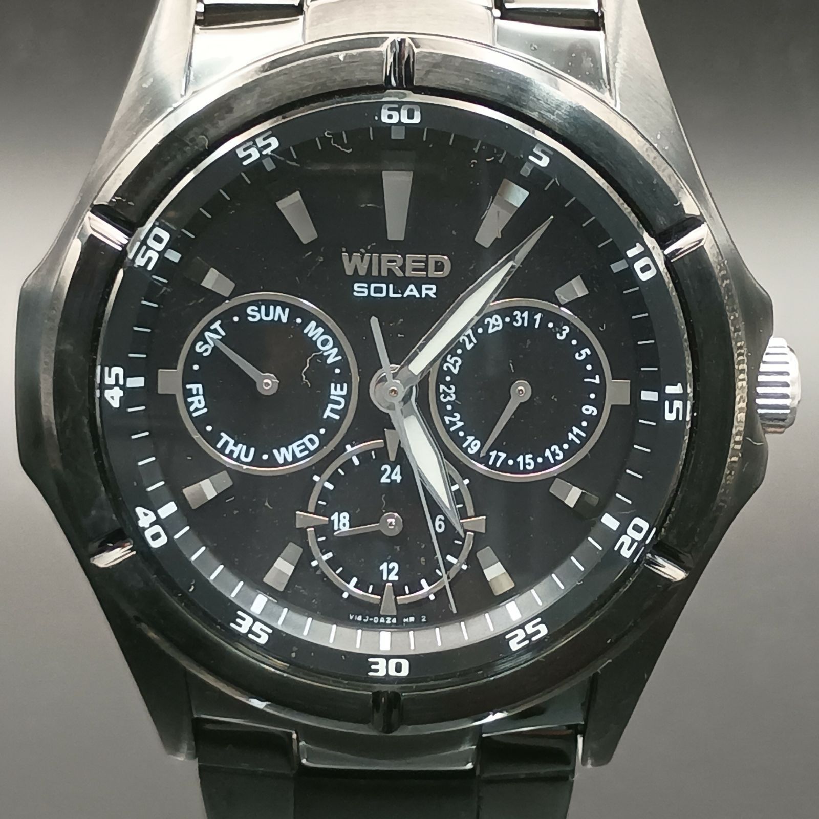 稼働品】セイコー デイデイト SEIKO WIRED ソーラー メンズ 腕時計