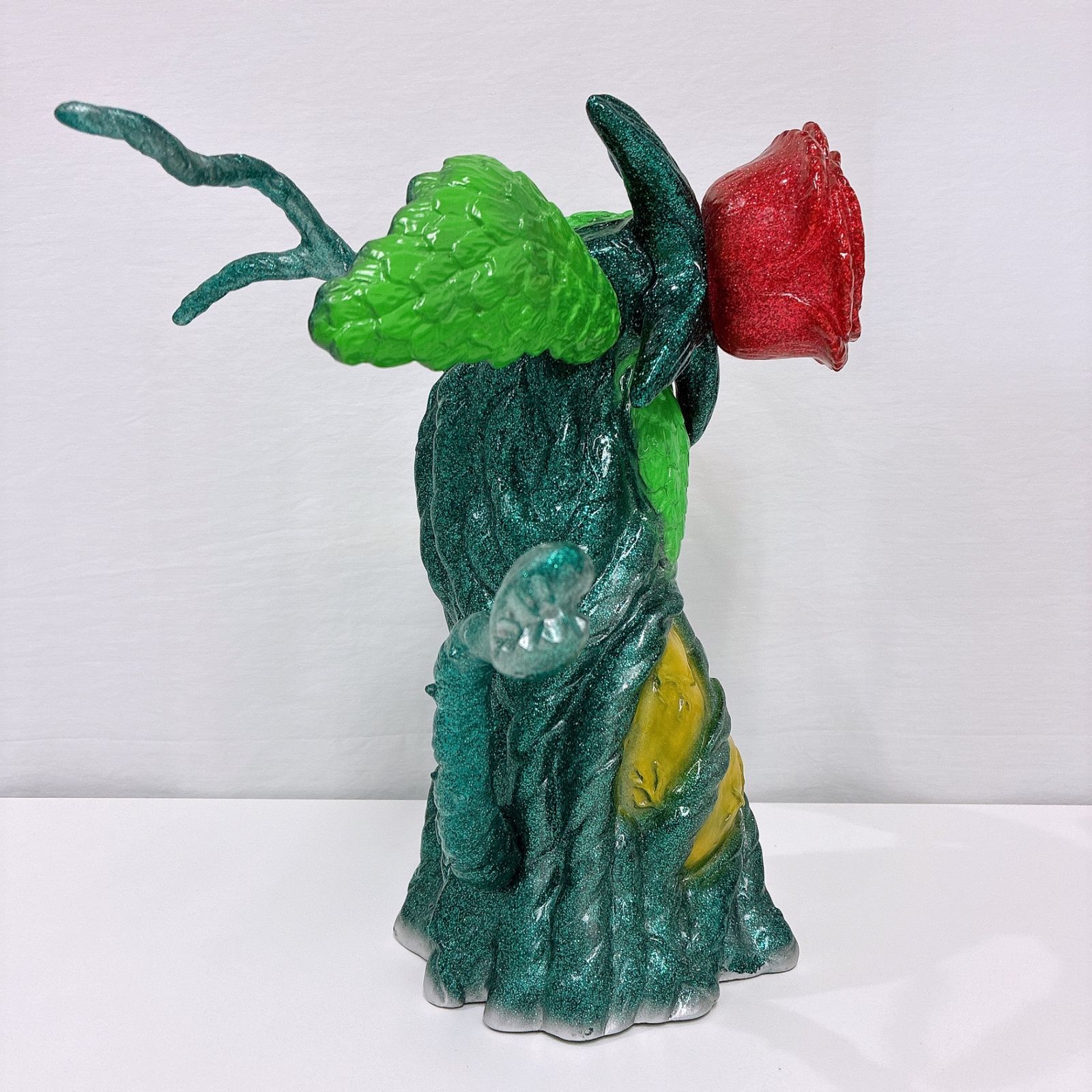 マルサン ビオランテ 花獣 450 グリーン×レッド グリッター ラメ