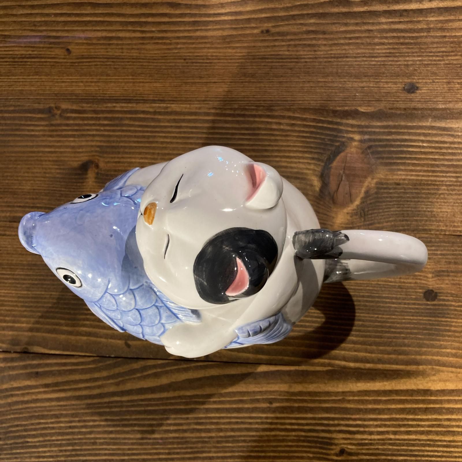 MP504) Seven Corporation 猫 ティーポット 中古 現状品 / セブン 