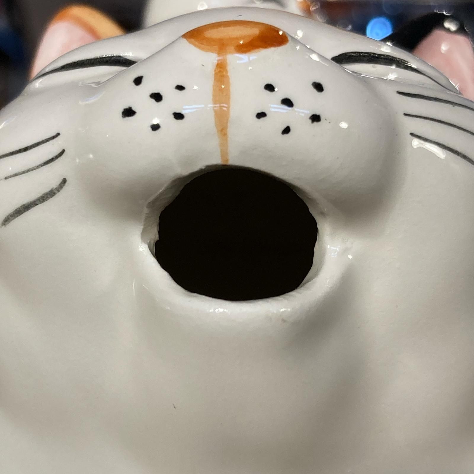 MP506) Seven Corporation 猫 ティーポット 中古 現状品 / セブン 