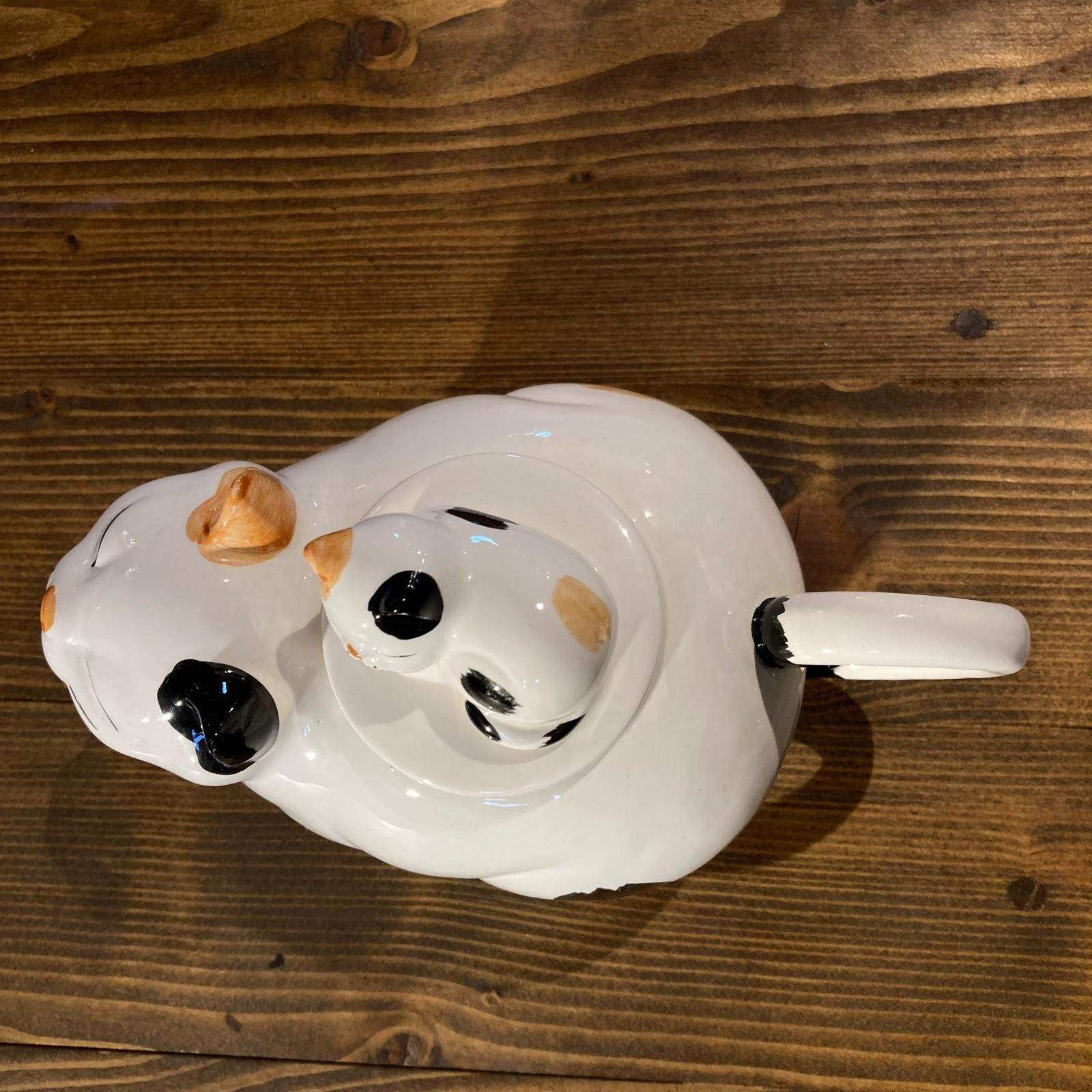 MP506) Seven Corporation 猫 ティーポット 中古 現状品 / セブン 