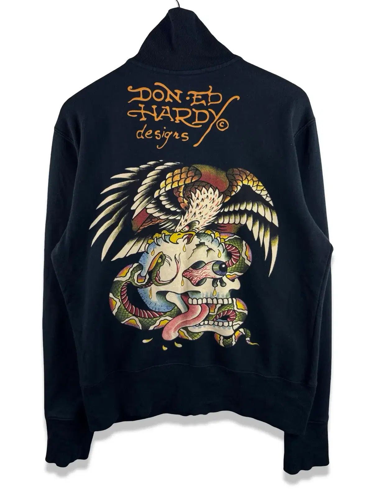 エドハーディー クリスチャン オディジャー TATTOOスカル コットン ジャージ ジャケット4534