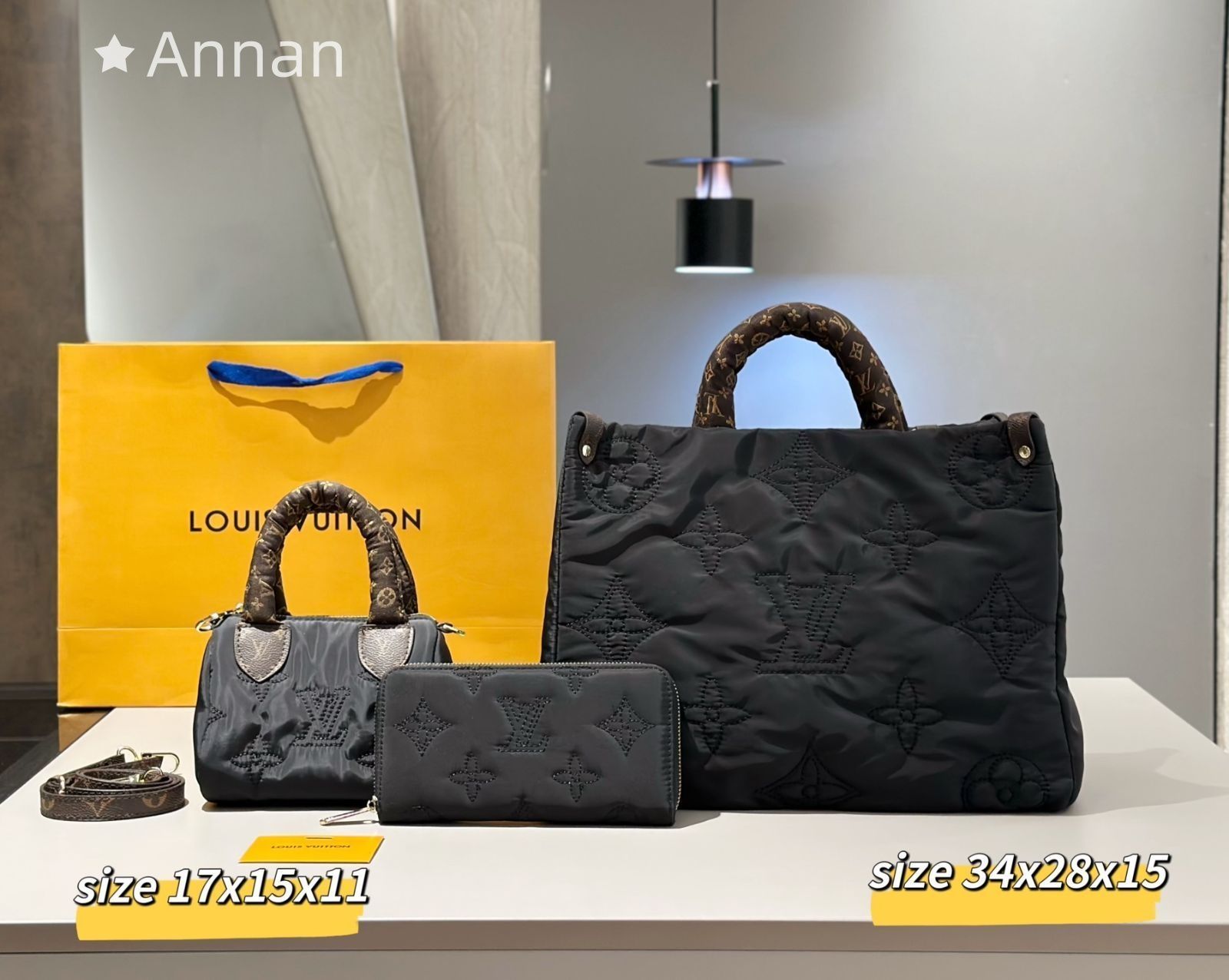 大人気の限定 LOUIS VUITTON ルイヴィトン ショルダーバッグ ハンドバッグ 財布 3点セットオンザゴー MM