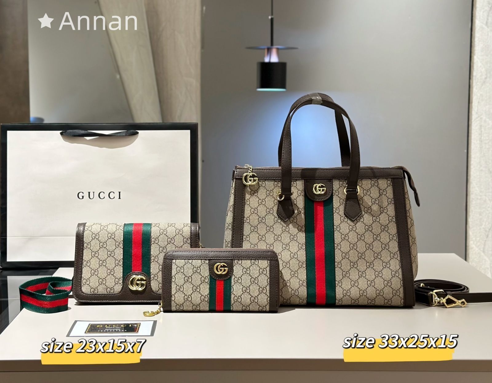 値下げ！GUCCI グッチ GG ショルダーバッグ ハンドバッグ 財布 3点セットバッグ