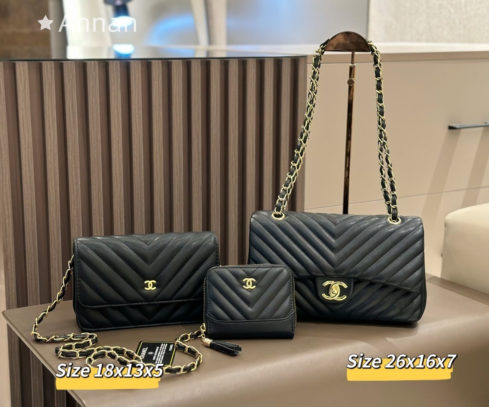 新品 CHANEL シャネル ショルダーバッグ 財布 3点セットバッグ