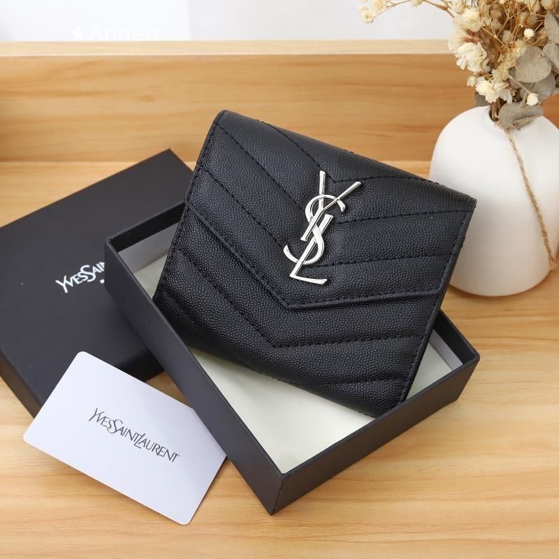 【超極上美品】YSL Yves saint Laurentイヴ イヴサンローラン 折り財布 小銭入れ