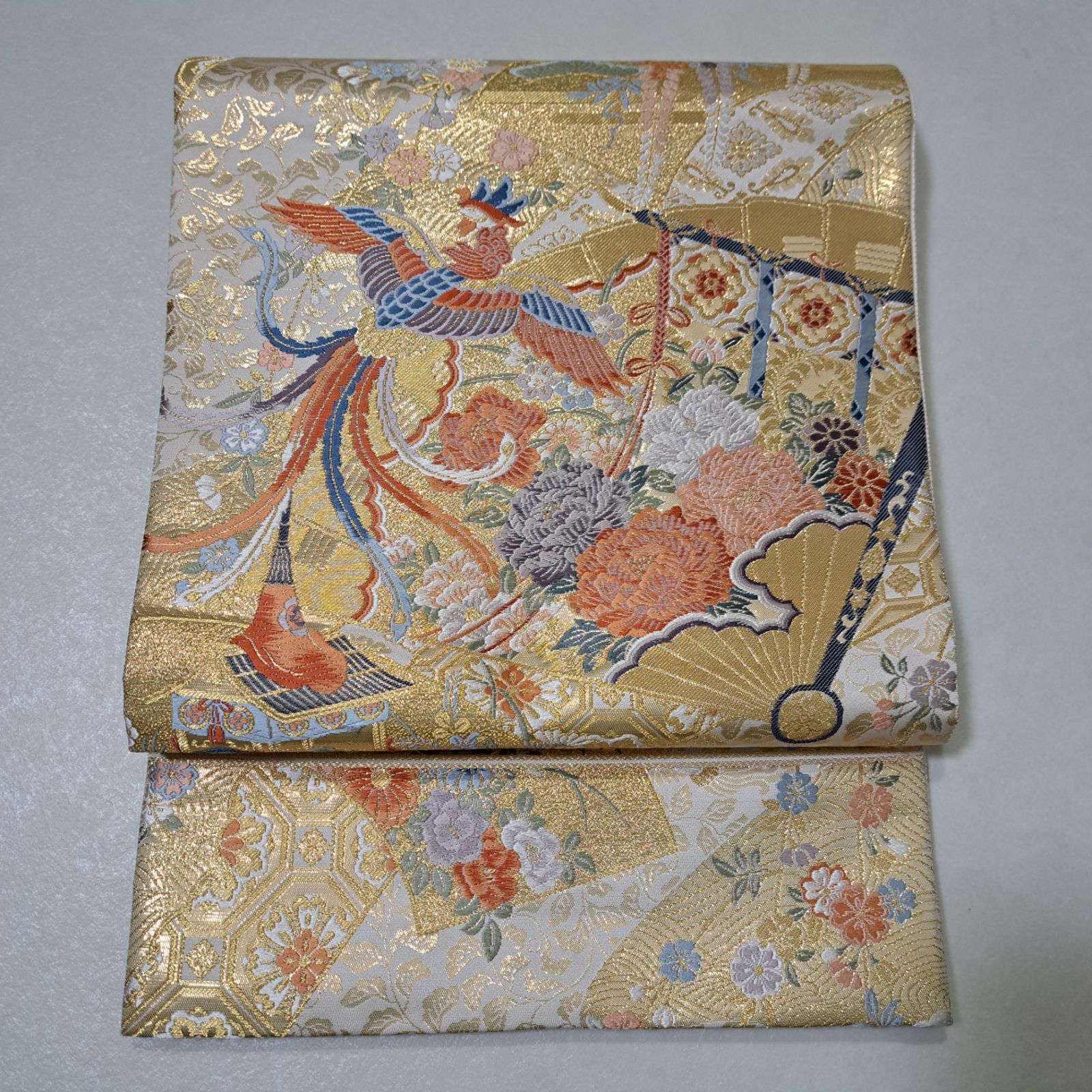 本金箔　袋帯　正絹　ろ18G15