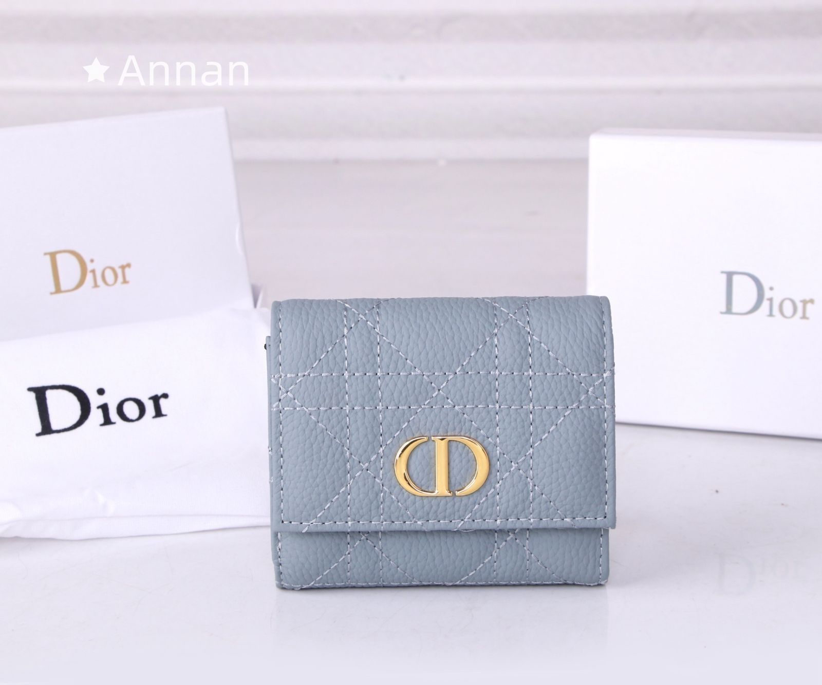 財布 未使用に近い お洒落 Christian Dior クリスチャンディオール 折り財布 小銭入れ