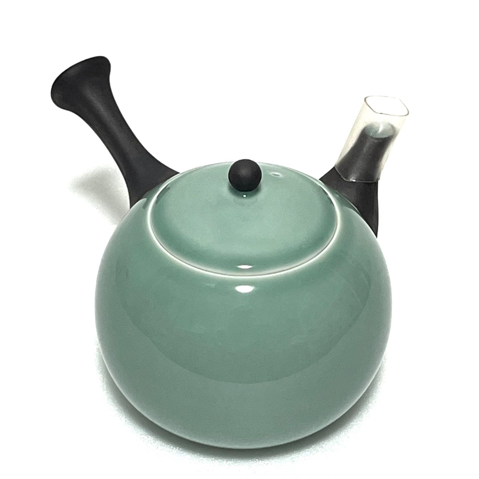 ◼︎未使用保管品◼︎【深川製磁】百年庵 笹青磁 茶器揃 急須茶器 元箱