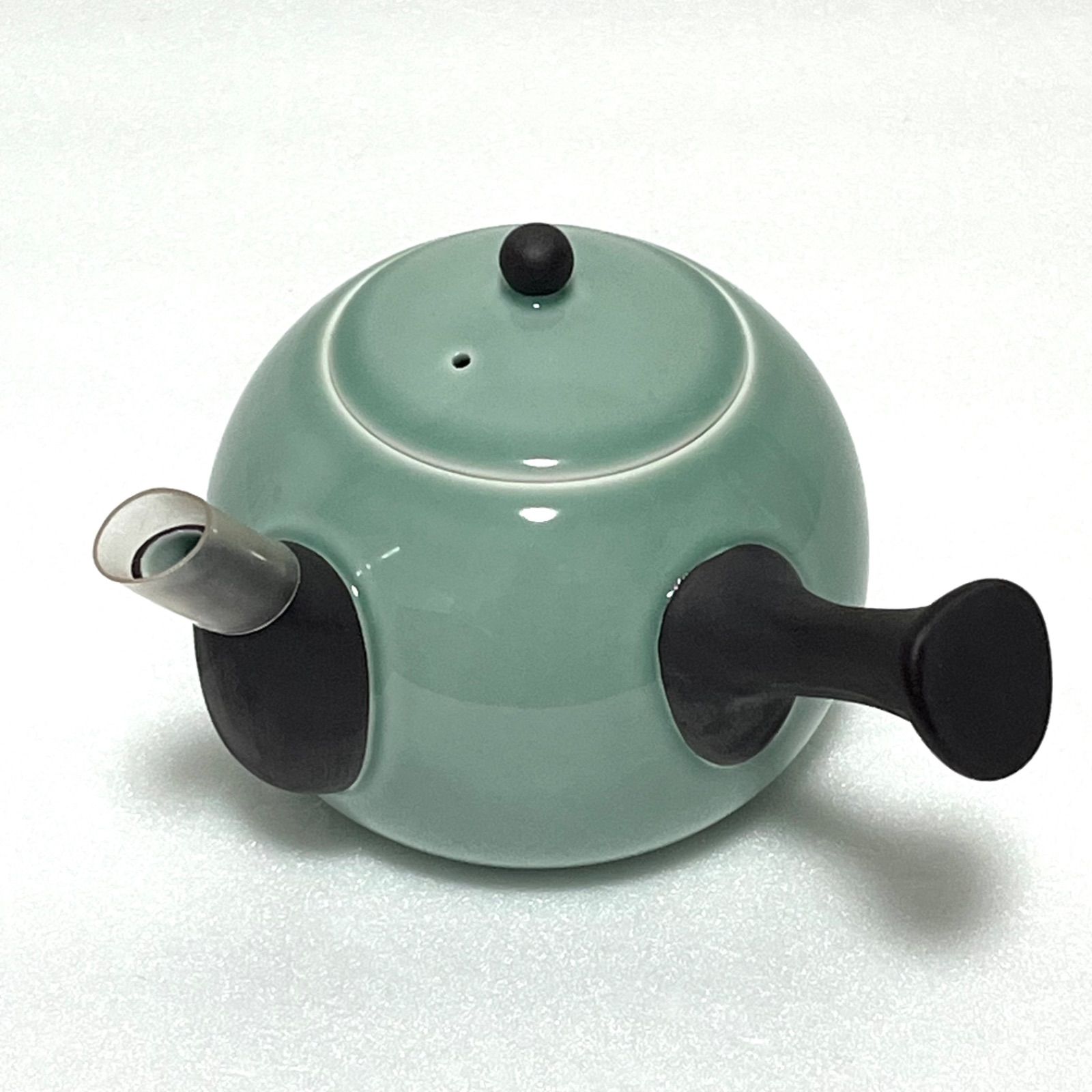 【未使用・保管品】深川製磁　百年庵　笹青磁 ◼︎未使用保管品◼︎【深川製磁】百年庵 笹青磁 茶器揃 急須茶器 元箱