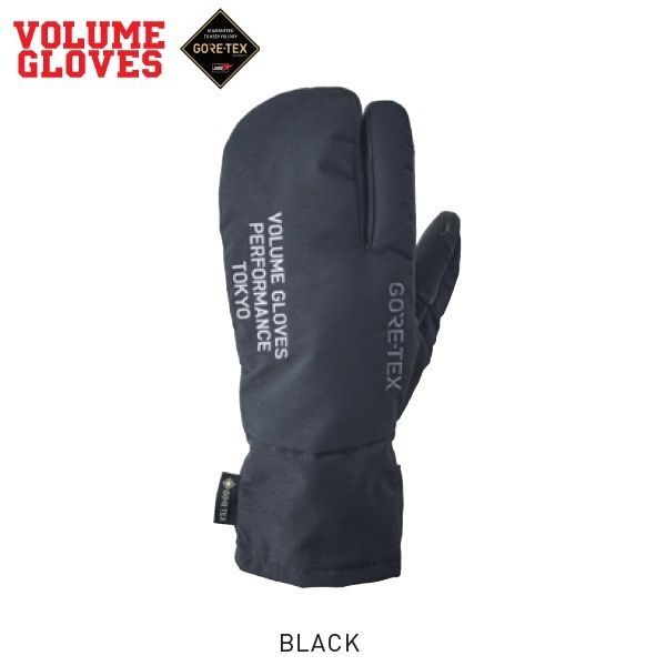 VOLUME/ボリューム GLOVES THREE KING　GORE-TEX ( BLACK ) ゴアテックス　スリーキング2027 送料無料 ヴォリューム /スノーボードグローブ/防水グローブ 26-27【予約商品2026年11月納品】