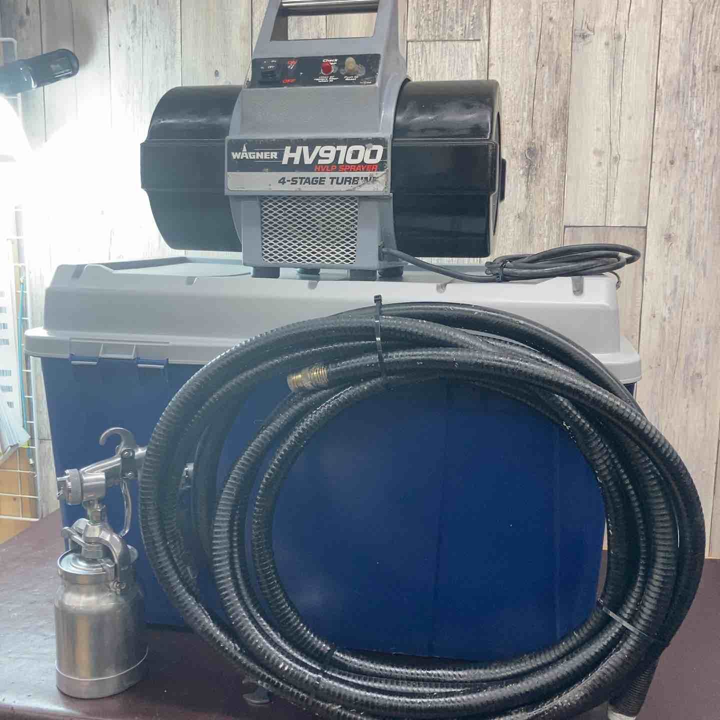 【中古品】 ワグナー(WAGNER) 温風低圧塗装機 HV9100 ホース・ガン付属 【東大和店】