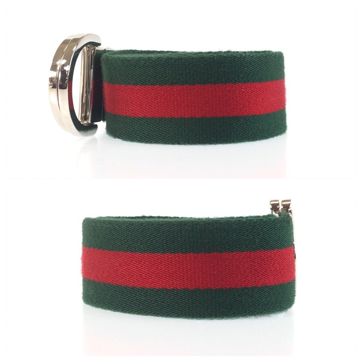 美品 GUCCI グッチ シェリーライン 85cm/34inc グリーン レッド