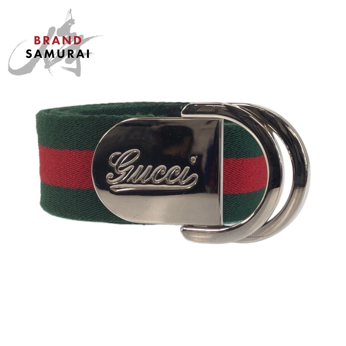 美品 GUCCI グッチ シェリーライン 85cm/34inc グリーン レッド