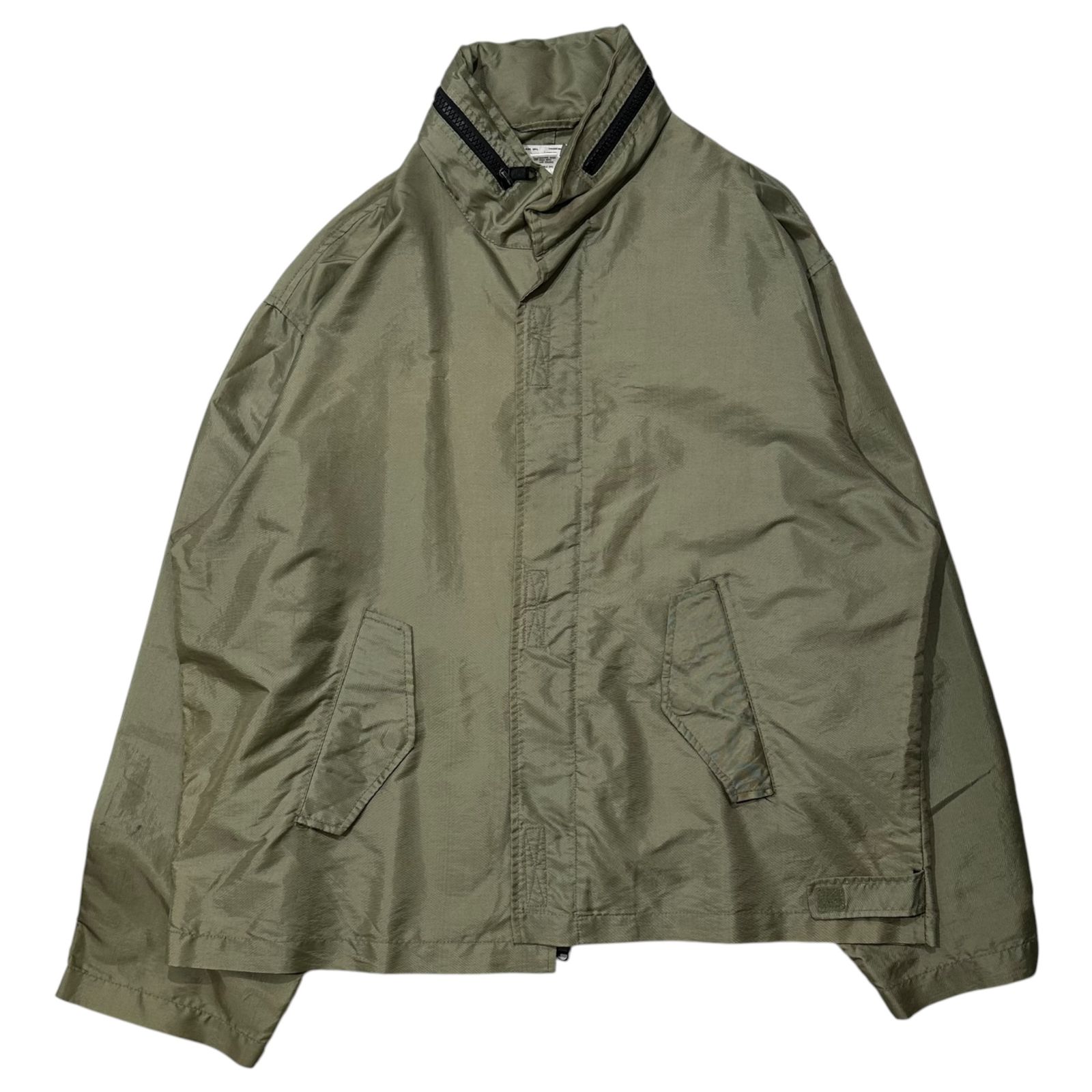 ARMANI EXCHANGE(アルマーニエクスチェンジ) 1990's Nylon Oversized Jacket ナイロン ビッグシルエット ジャケット L カーキ 香港製