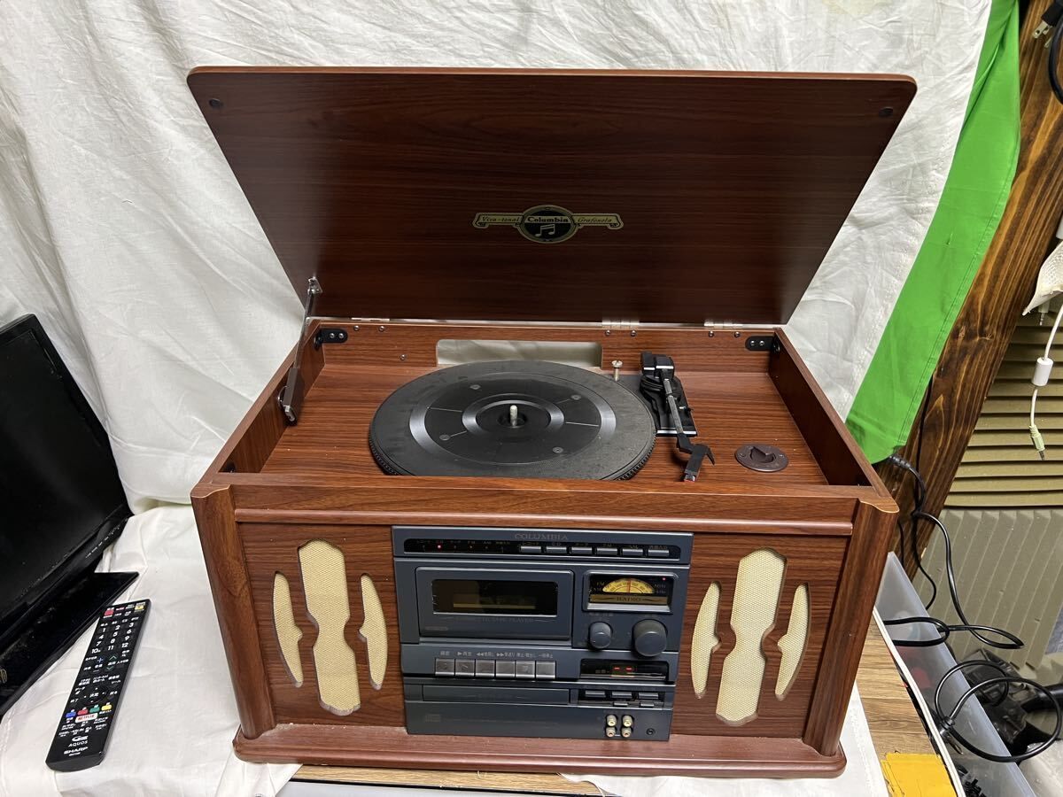 希少！Columbia/コロンビア　プレーヤー　CD　カセット　テープ　ラジオ　GP-38