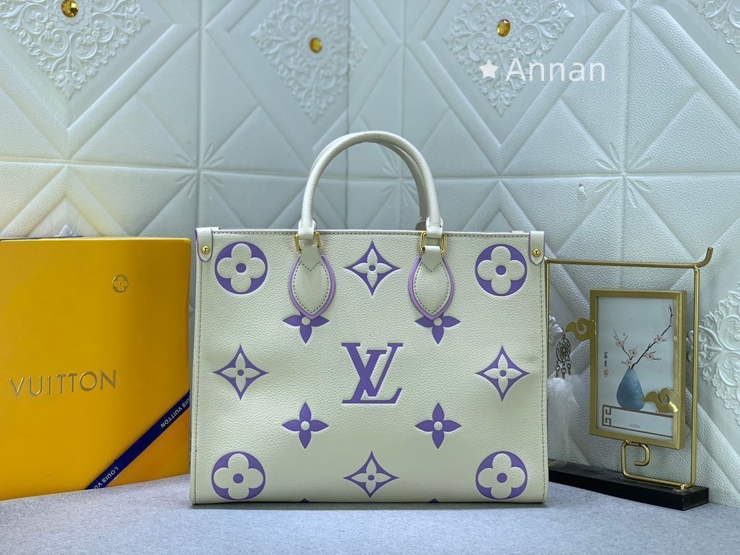 送料込☆LOUIS VUITTON ルイヴィトン ハンドバッグ レディース オンザゴーMM