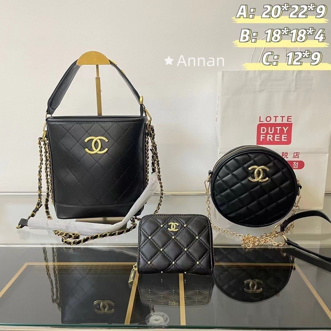 超希少 送料無料 本日特価 CHANEL シャネル ショルダーバッグ 財布 3点セット