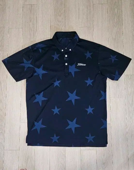 Titleist(タイトリスト) 半袖 カラーTシャツ ネイビー 星 パータン 100 バスト 53