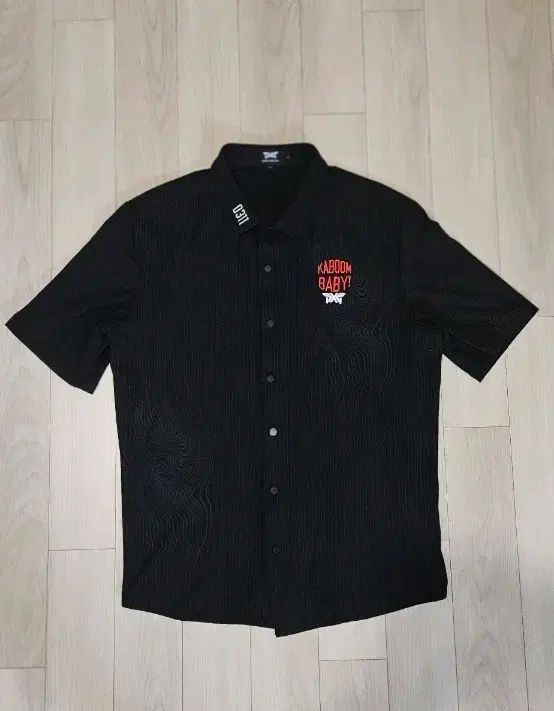 PXG ブラック カブーム ベイビー 刺繍シャツ 95 バスト 49