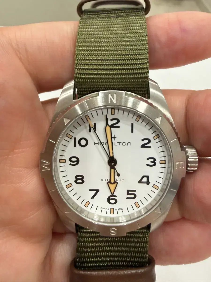 ハミルトン エクスペディション 白版 37mm NATOバンド