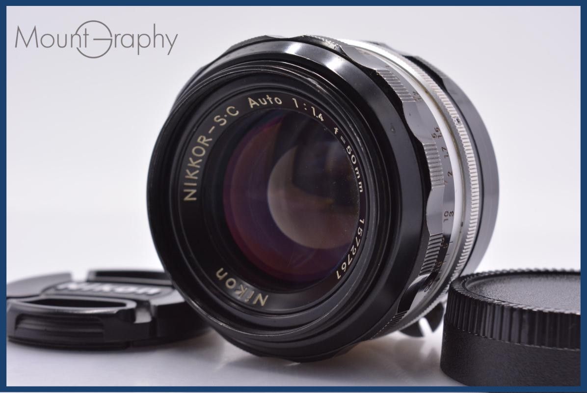 【動作保証】 ニコン Nikon NIKKOR-S.C Auto 50mm F1.4 非Ai 前後キャップ付 同梱無料 #am8480 10,390円