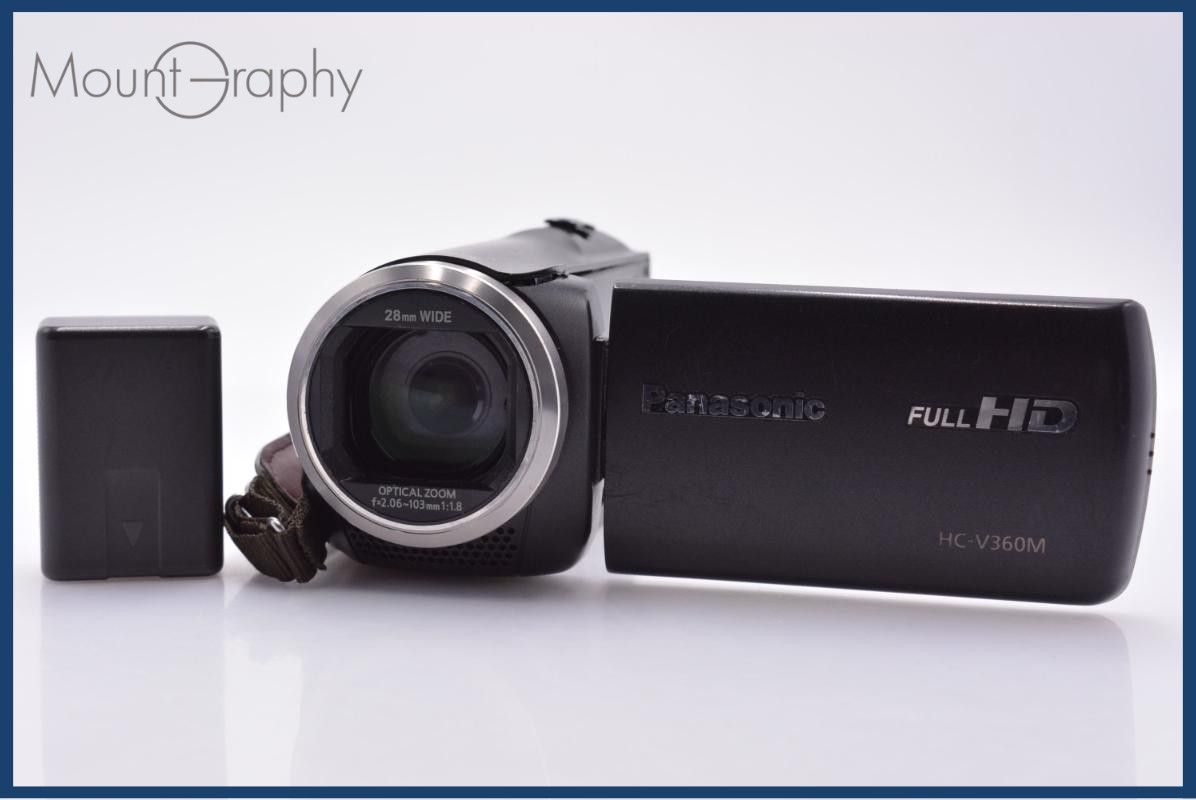 【美品】Panasonic　HC-V360M 動作保証】 パナソニック Panasonic HC-V360M バッテリー付属 同梱無料