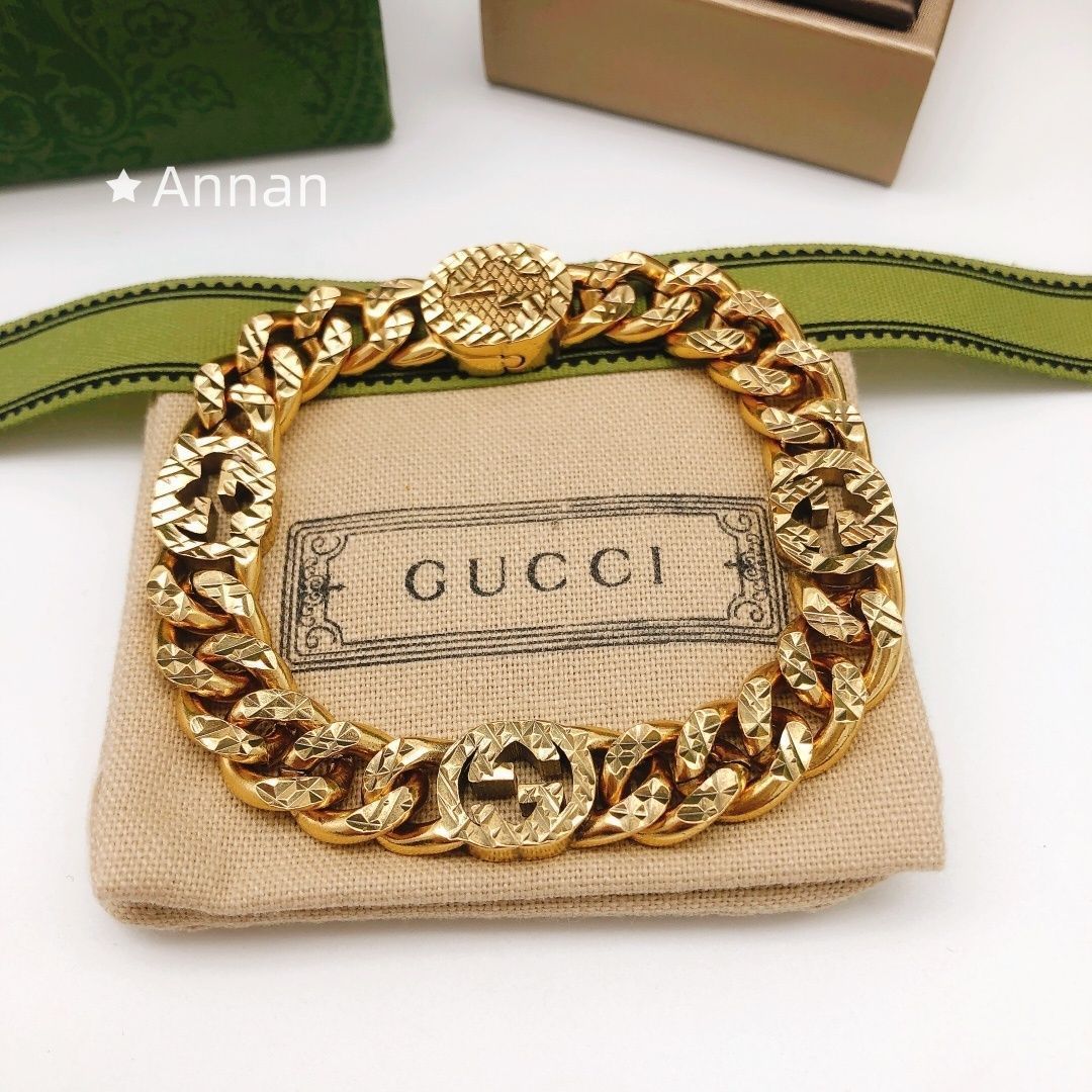 本日限定！新品 GUCCI グッチ ブレスレット バングル リストバンド メンズ 結婚式 卒業式 清楚 イベント 入学式