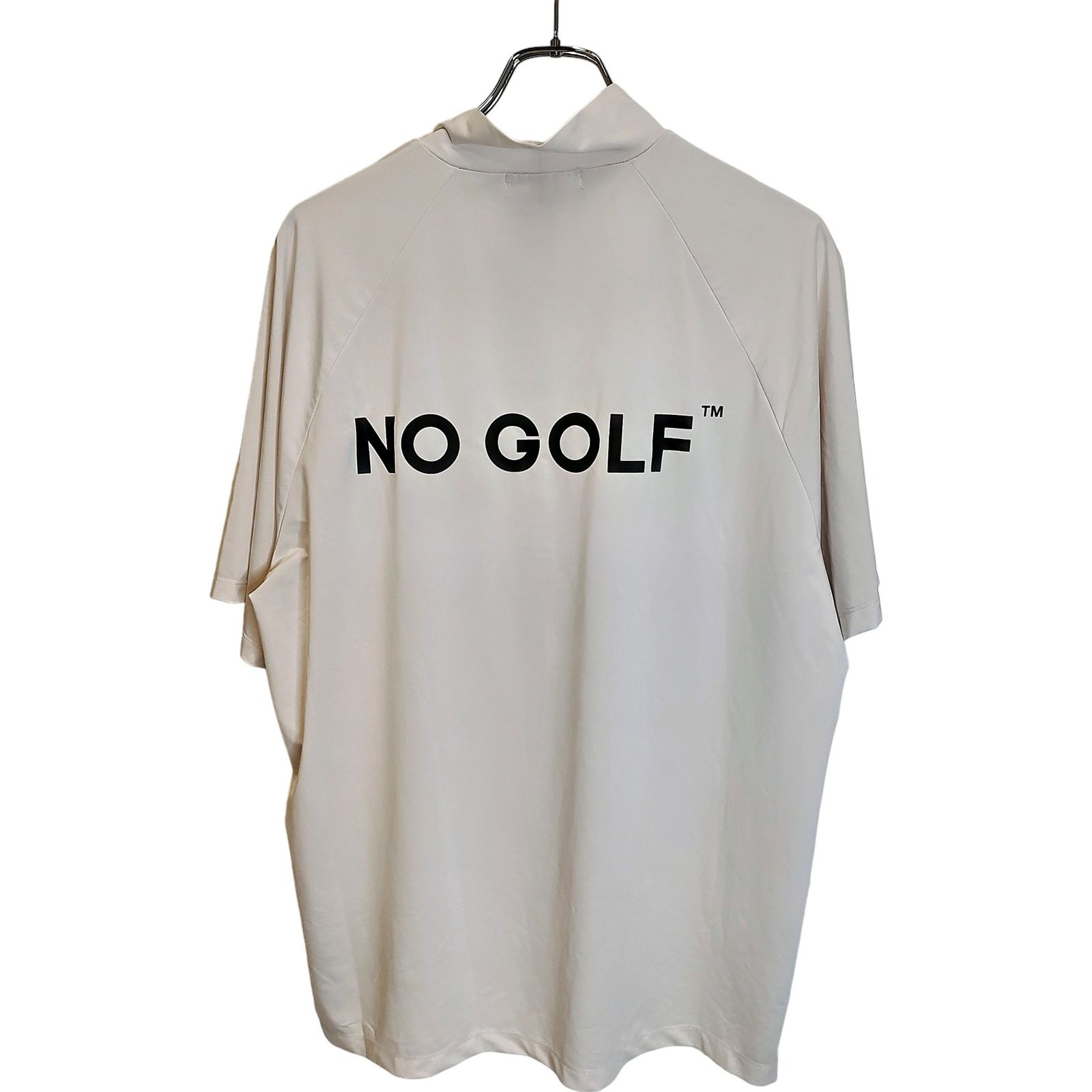 NO COFFEE ノーコーヒー ゴルフ 半袖 モックネック Tシャツ M ホワイト