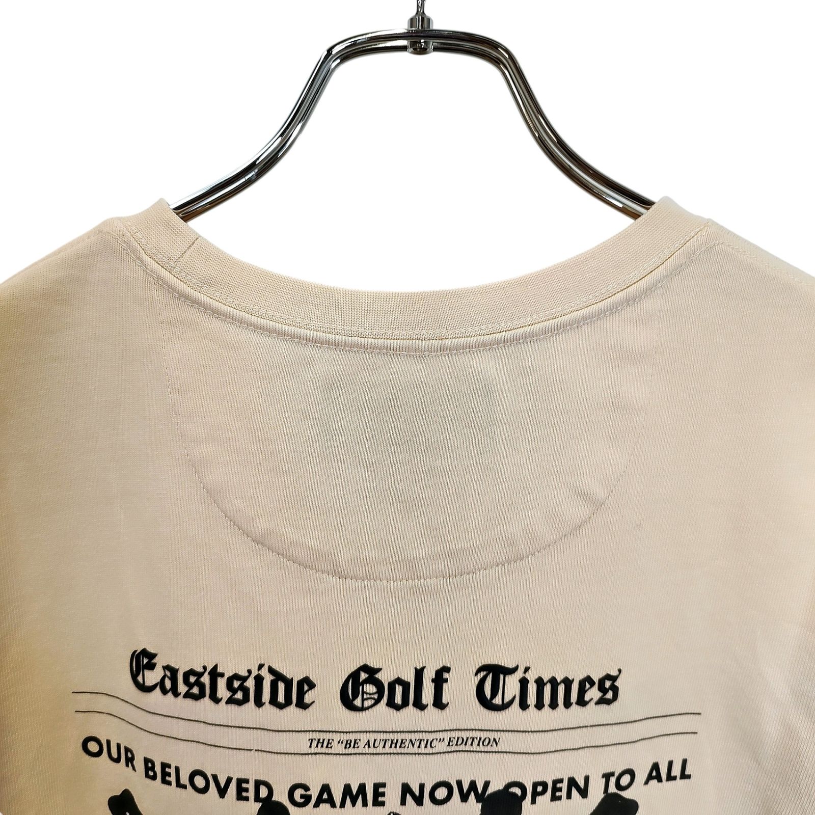 【新品未使用】イーストサイドゴルフ　半袖ニットシャツ　S アイボリー Eastside Golf イーストサイド ゴルフ 1961 半袖 Tシャツ S ベージュ
