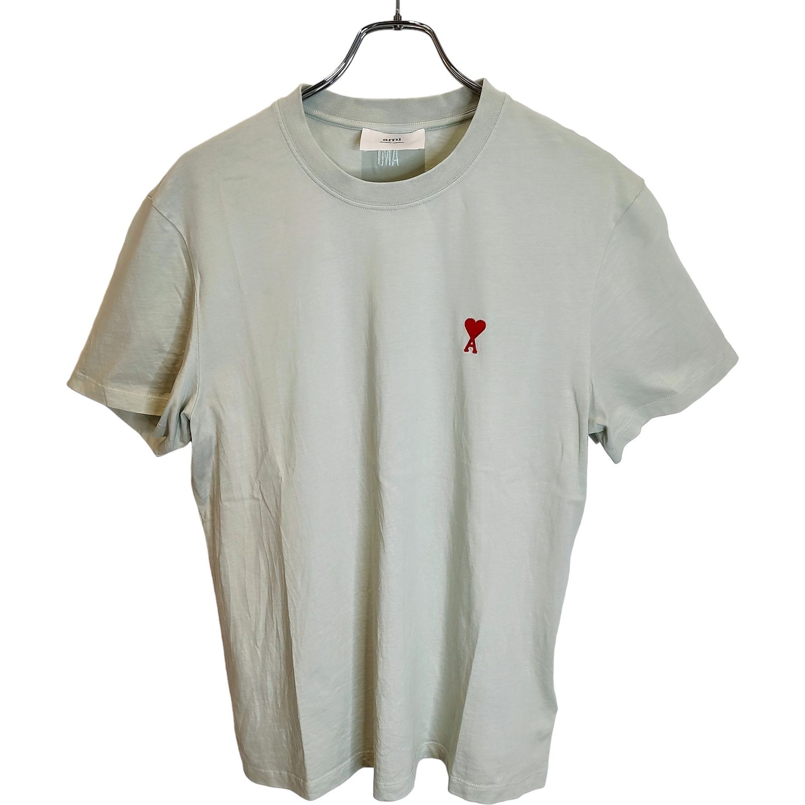 AMI PARIS アミ パリス 24AW SMALL RED AMI DE COEUR T-SHIRT 半袖 Tシャツ UTS001.724 L ミント レディース