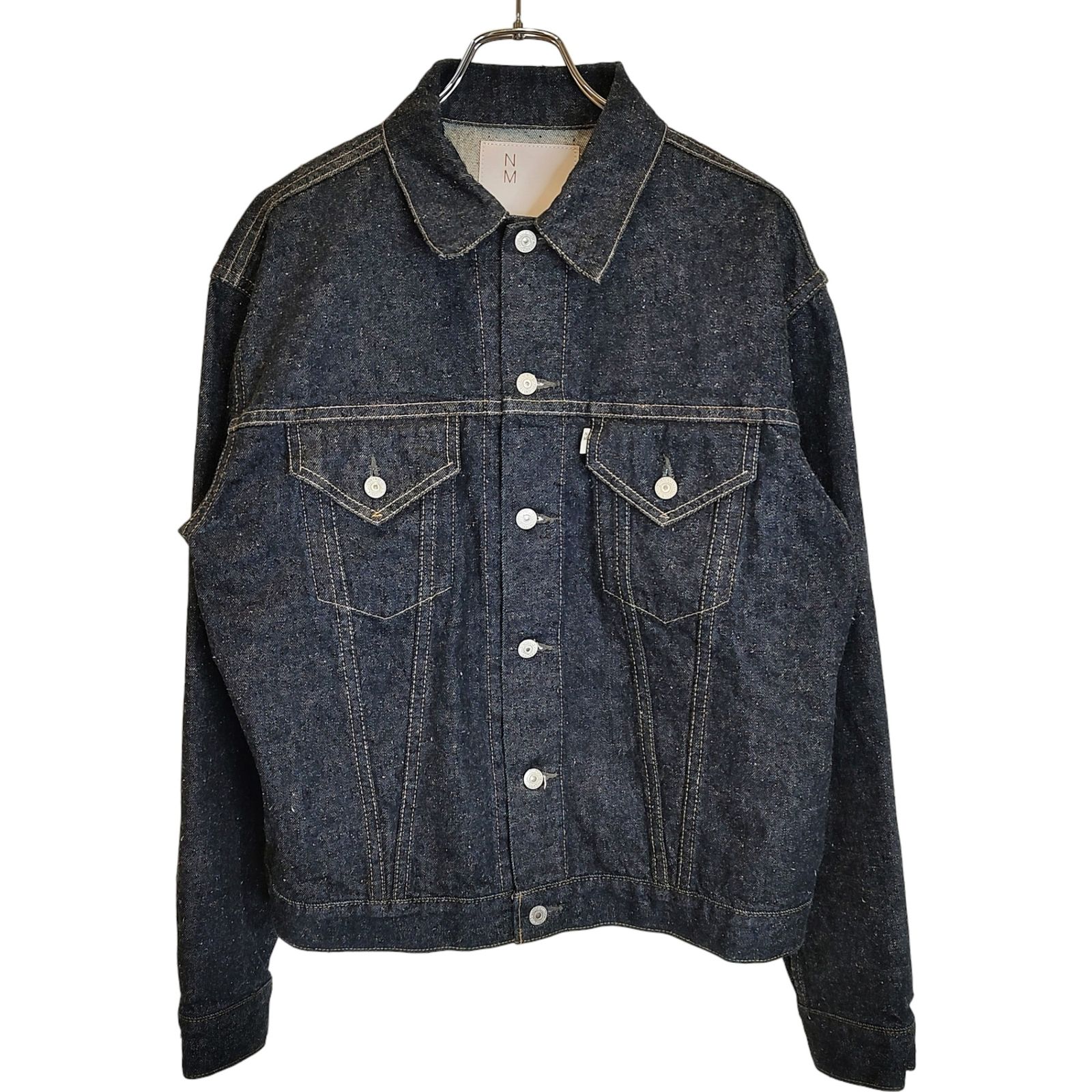 New Manual ニューマニュアル ＃019 LV TRACKER JACKET LONG ONE-WASHED 13.5オンス ワンウォッシュ デニムジャケット JY-YY-0010 F インディゴ メンズ