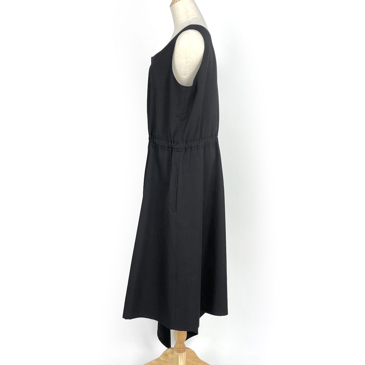 ヨウジヤマモト ノースリーブ ロングワンピース　麻100% ヨウジヤマモト Yohji Yamamoto ノースリーブ ロング ワンピース 毛