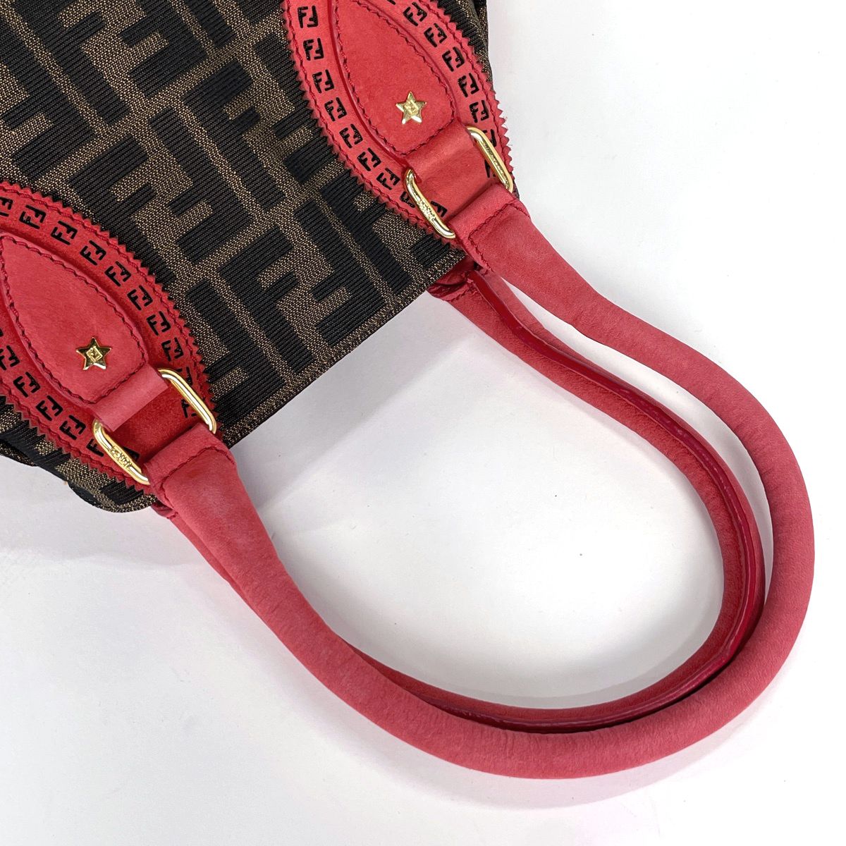 フェンディ FENDI エトニコ ハンドバッグ ズッカ柄 パンチング