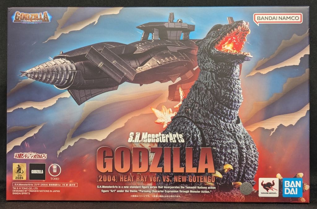 BANDAI NAMCO S.H.MonsterArts ゴジラ (2004) 放射熱線Ver. VS 新・轟天号