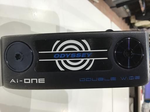 【中古】 オデッセイ Ai-ONE DOUBLE WIDE CH 34インチ パター PT STROKE LAB 90 スチール (フレックスその他) メンズ 男性用 右利き 右用 Cランク ゴルフクラブ