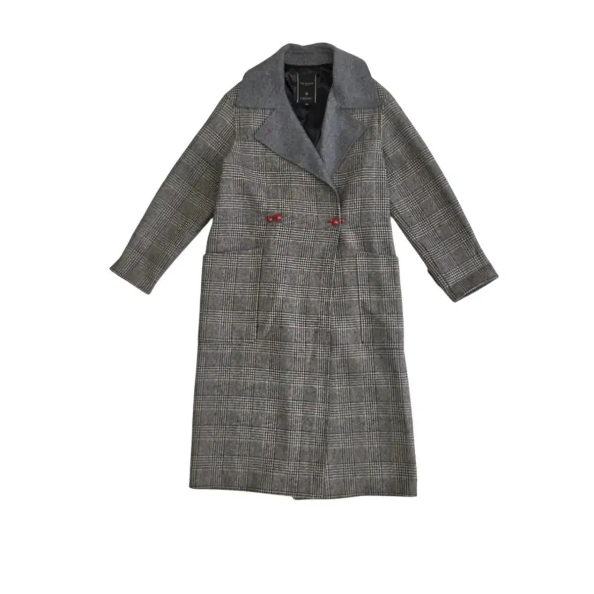 Aiire de Alexis Couture ジェシーニューヨーク CHECK ウール混 Long コート