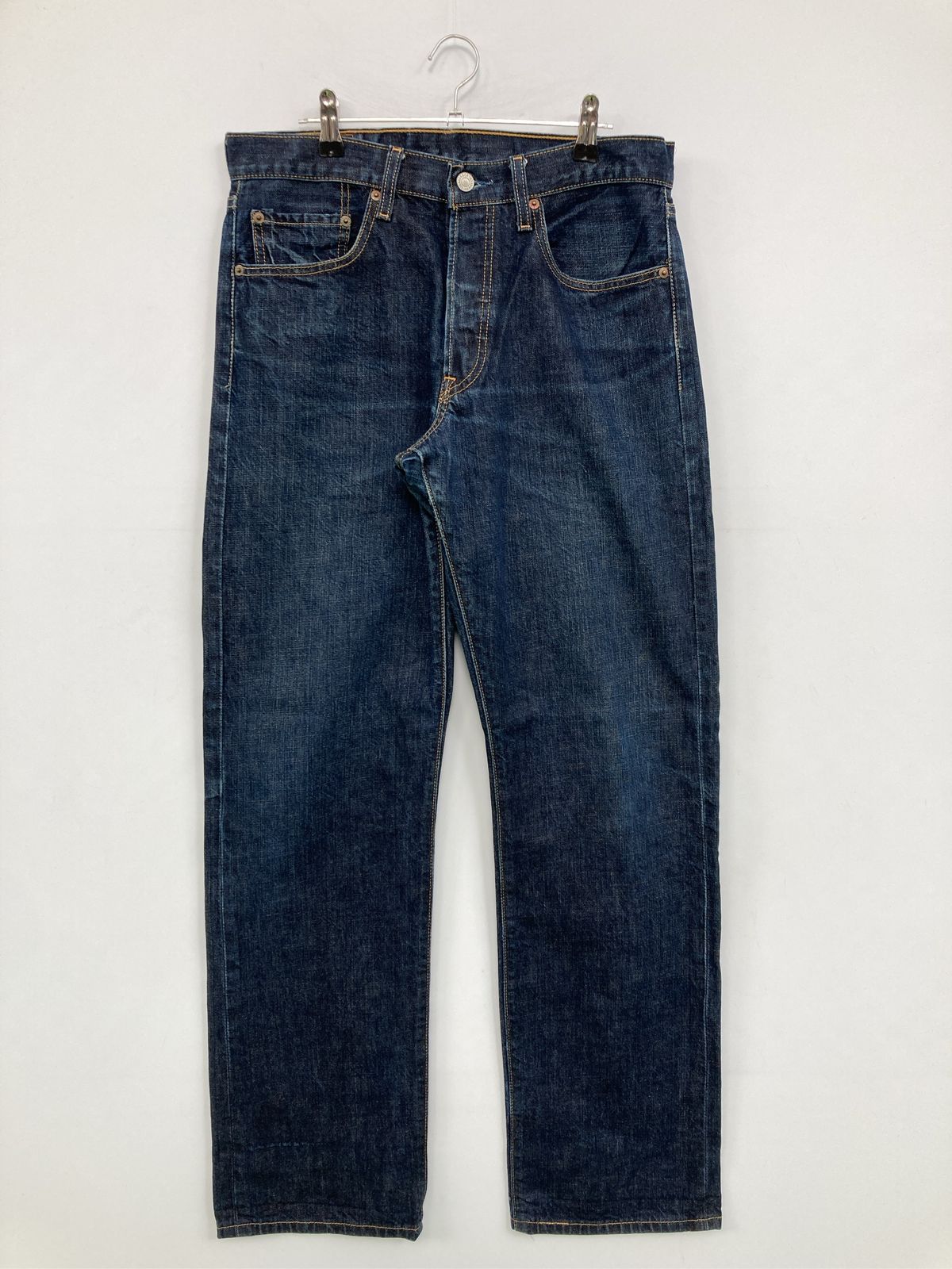 LEVI STRAUSS & CO. リーバイストラウスアンドカンパニー デニムパンツ W33 L36 ネイビー フルレングス 無地 スタンダード ストレート レギュラー ヴィンテージ ワンポイント メンズ LEVI STRAUSS & CO. リーバイストラウスアンドカンパニー デニムパンツ W33 L36 ネイビー フルレングス 無地 スタンダード ストレート レギュラー ヴィンテージ ワンポイント メンズ