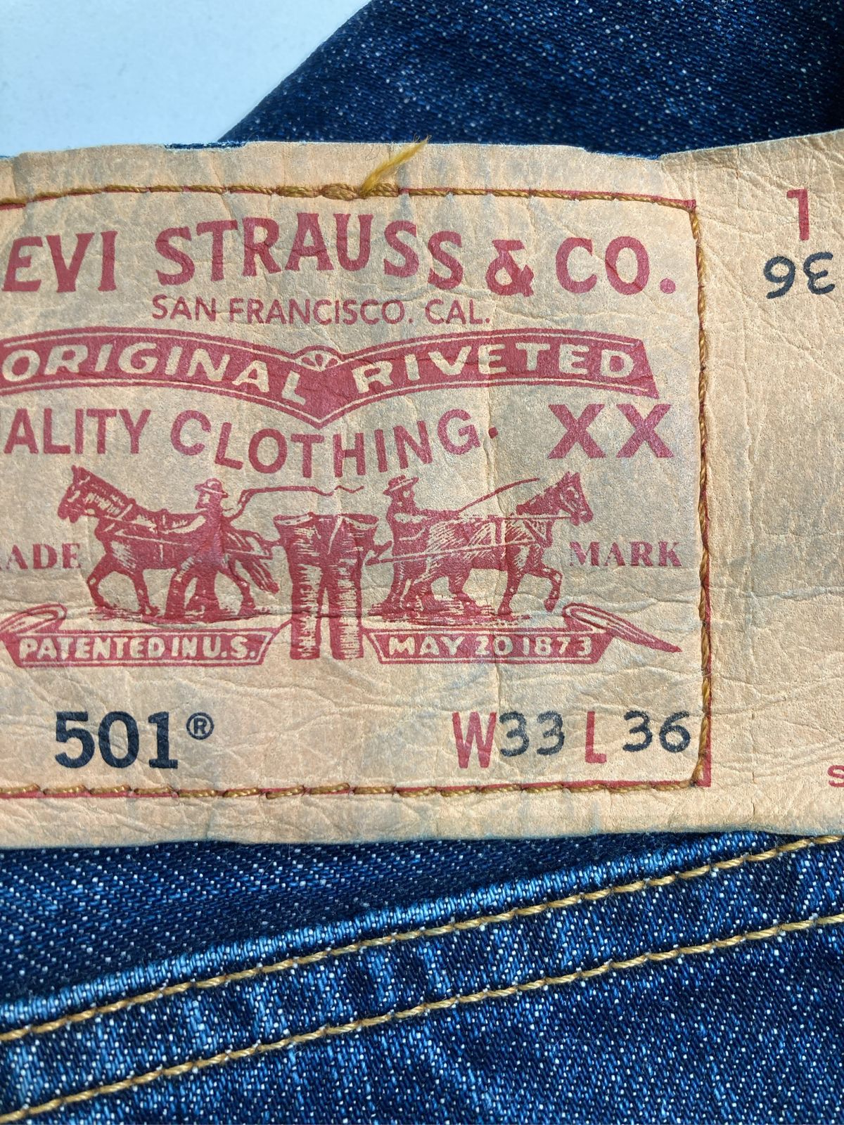LEVI STRAUSS & CO. リーバイストラウスアンドカンパニー デニムパンツ W33 L36 ネイビー フルレングス 無地 スタンダード ストレート レギュラー ヴィンテージ ワンポイント メンズ LEVI STRAUSS & CO. リーバイストラウスアンドカンパニー デニムパンツ W33 L36 ネイビー フルレングス 無地 スタンダード ストレート レギュラー ヴィンテージ ワンポイント メンズ