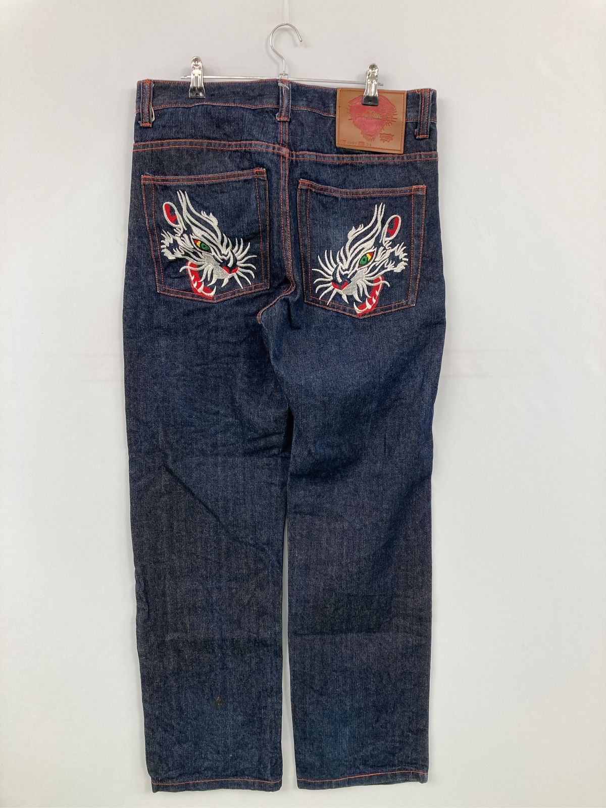 Ed Hardy エドハーディー デニムパンツ 34X33 ネイビー フルレングス