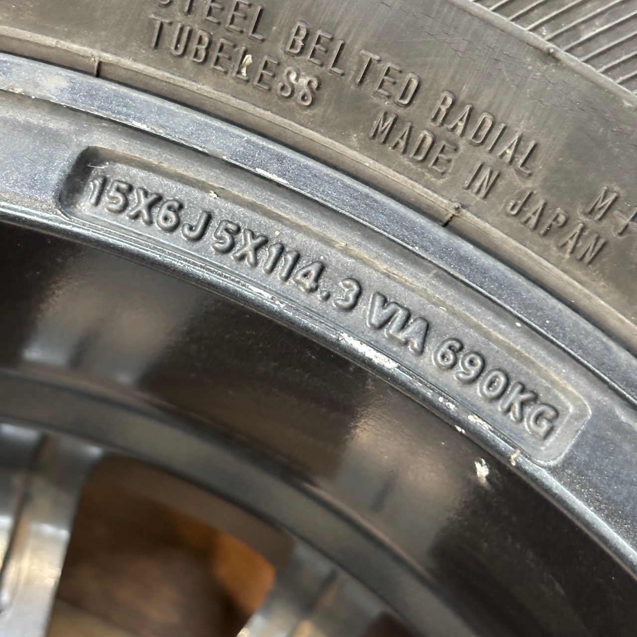 直接引取限定】h15693 ZACK JP-520 15インチ 6J 5H PCD114.3 アルミ 