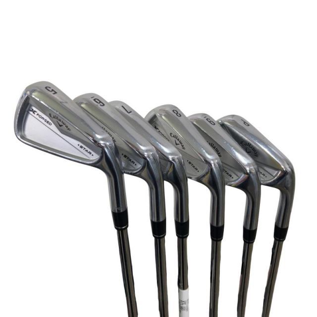 【中古】 キャロウェイ X FORGED(2024) 6S アイアンセット IR 純正特注シャフト (フレックスS) メンズ 男性用 右利き 右用 Cランク ゴルフクラブ