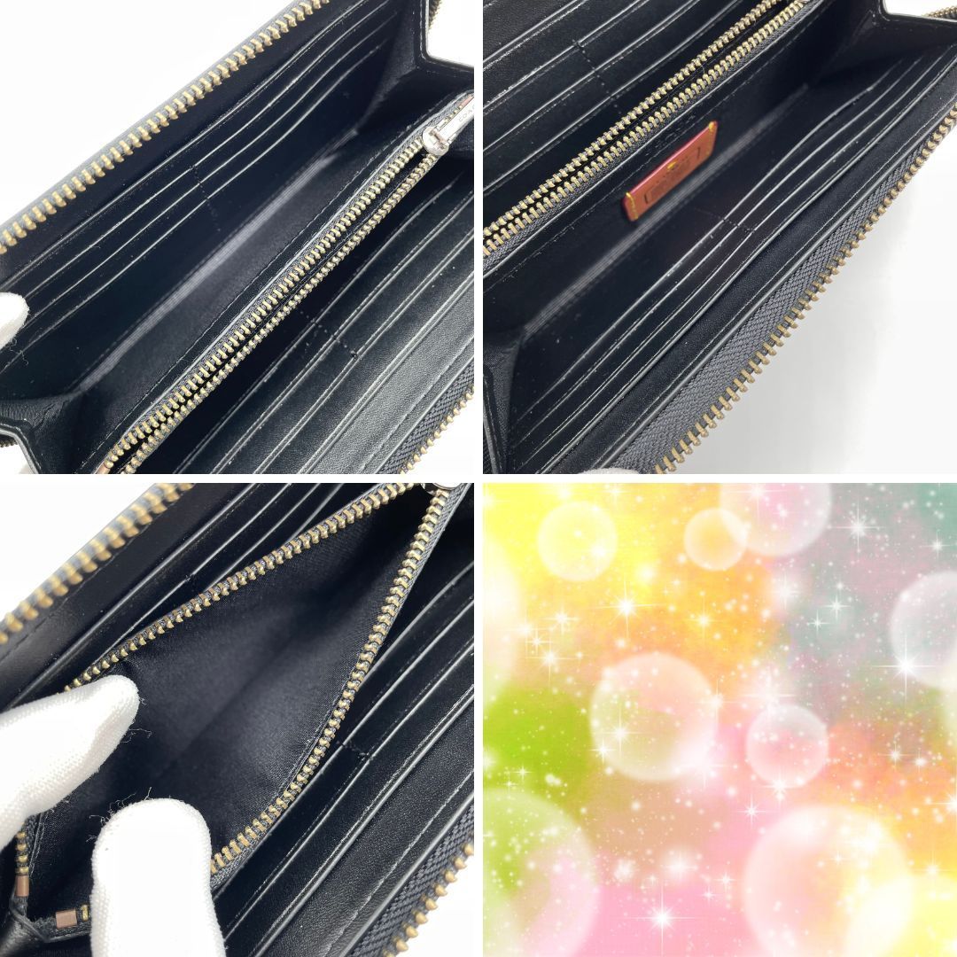 コーチ COACH 長財布 ラウンドファスナー レザー ブラック スヌーピー