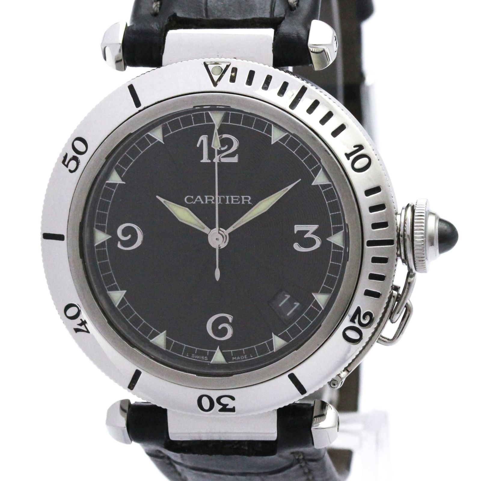 カルティエ(Cartier) パシャ 38 自動巻き ステンレススチール(SS) メンズ ドレス/フォーマル W310625