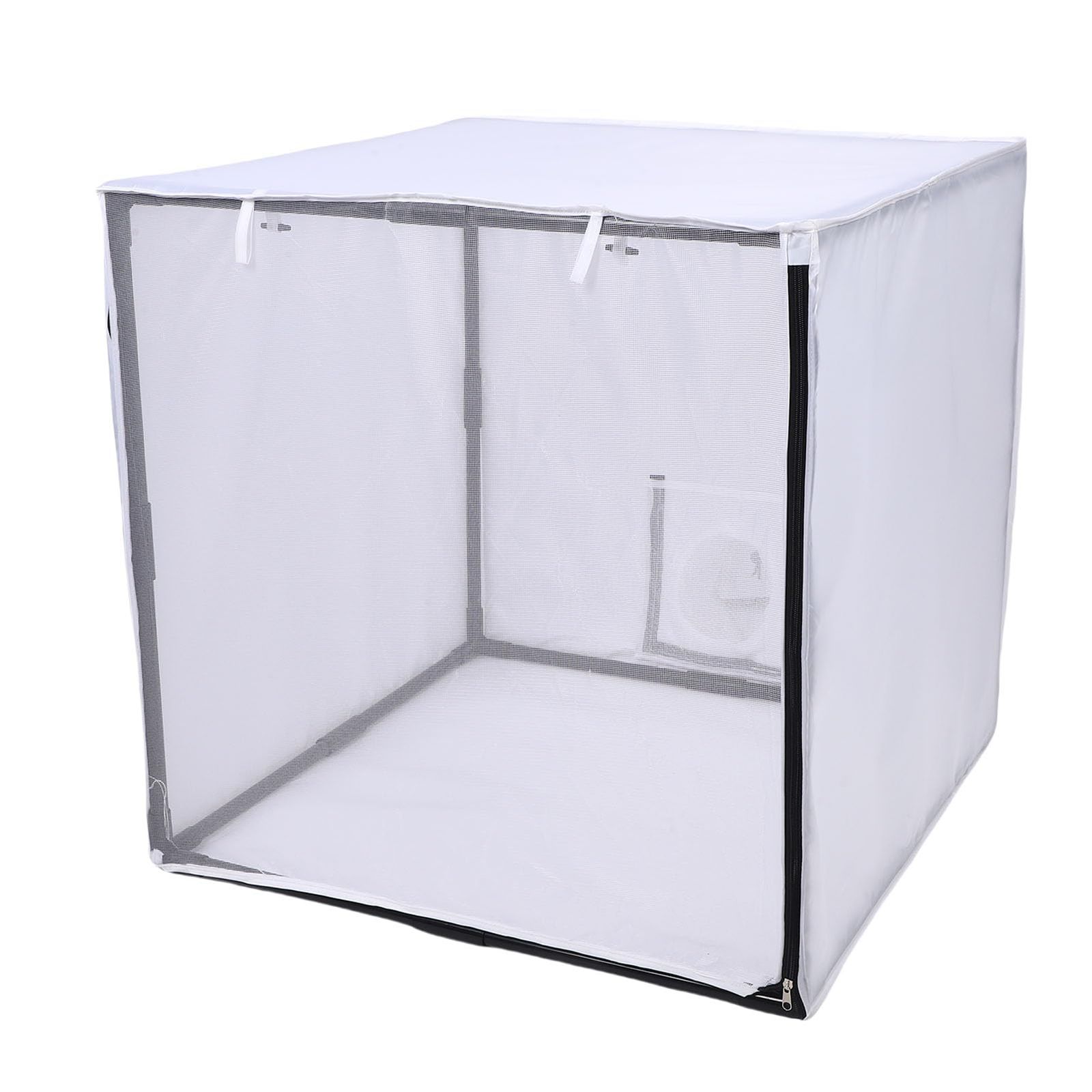N◆フィルターとメッシュカーテンを備えたポータブルスプレーペイントブース、75x75x75cmガレージ、スタジオ、庭、家具、自動部品用のモバイル取り外し可能塗装テント