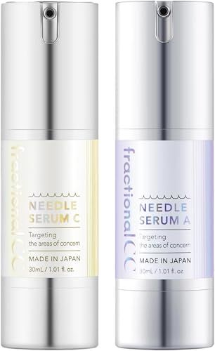 フラクショナルCC ニードルセラム 2本セット 針美容液 ニードル C (ビタミンC グルタチオン 白玉肌) / A (レチノール エクソソーム NMN) 日本製 毛穴 水光肌 美容針 ニードルショットi 6,754円