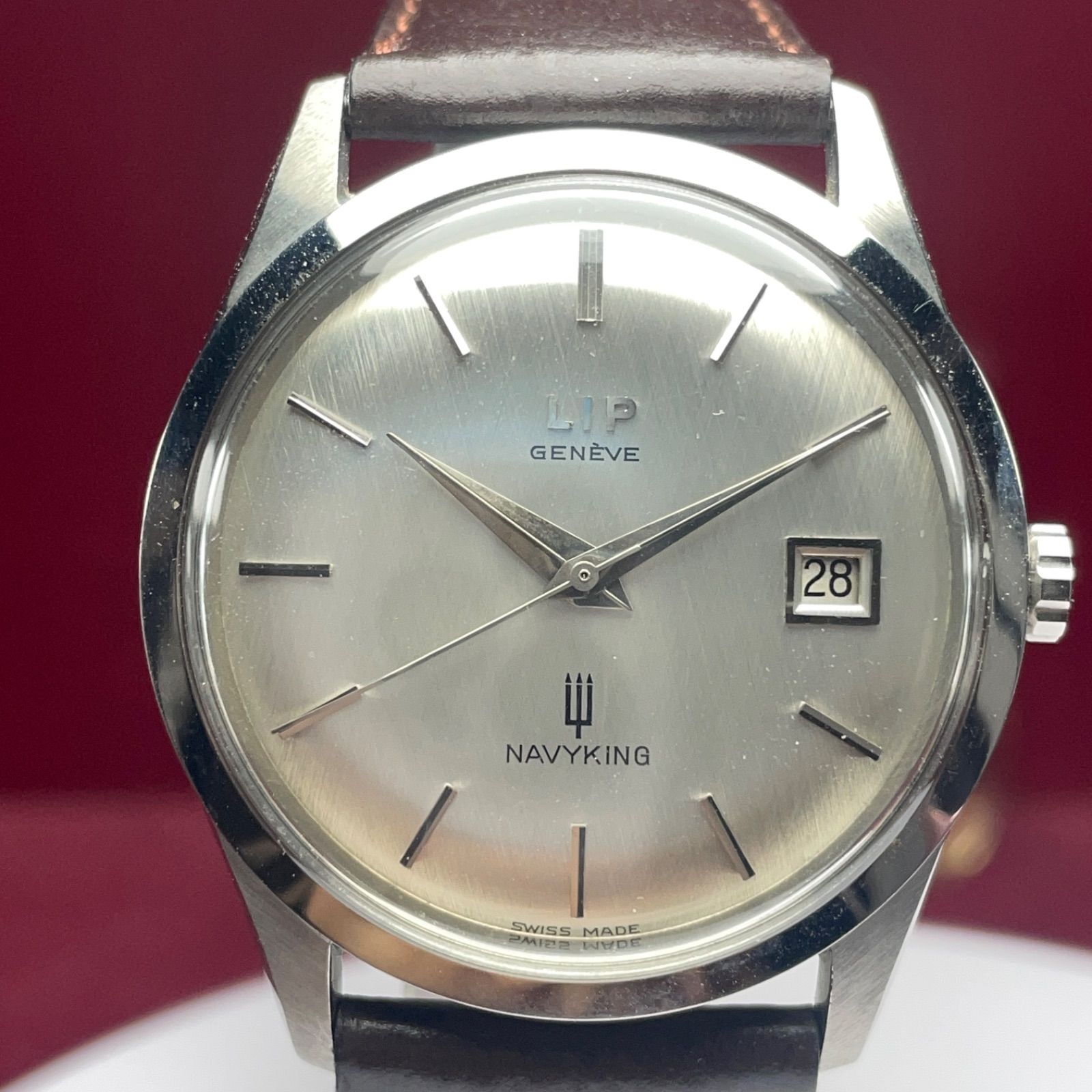 コメリ lip 時計 自動巻き Paul Smith 自動巻Radio 6 レザーブラック