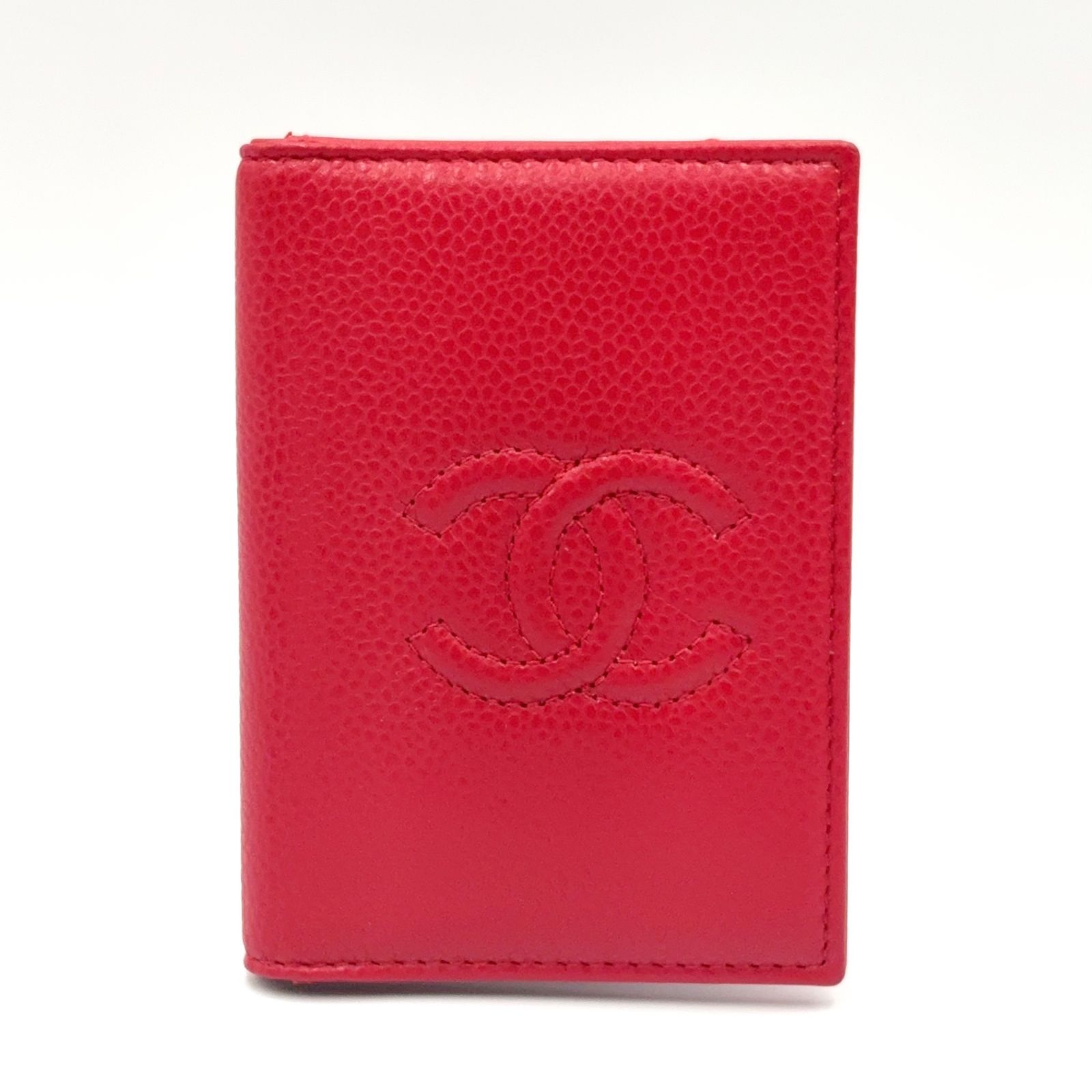 新着】CHANEL ココマーク レザー レッド カードケース - メルカリ